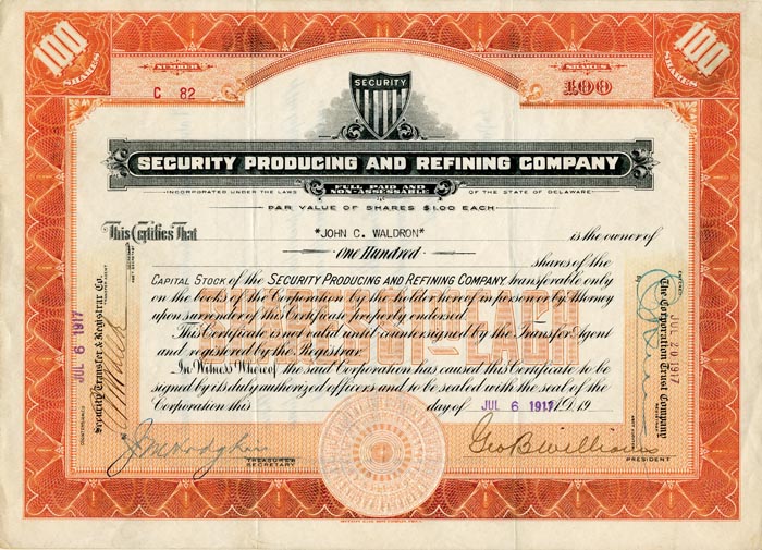 Security Producing and Refining Co.